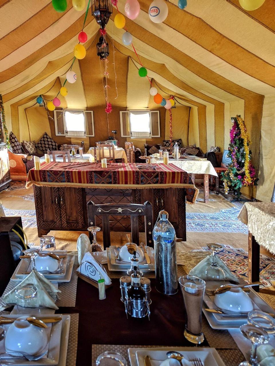 Sahara Majestic Luxury Camp Hotel Merzuga Kültér fotó The interior of a Bedouin tent